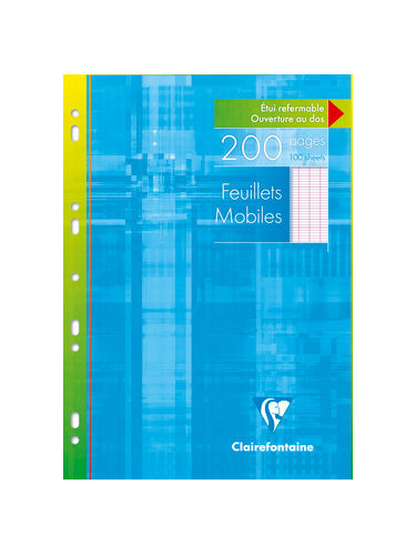 Feuillets mobiles grands carreaux - A4 - Pack de 2