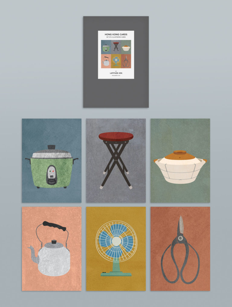 Cartes Hong Kong - Set de 6 cartes A6