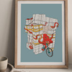 Illustration, tirage limité - Série poulpe 03 - Local delivery