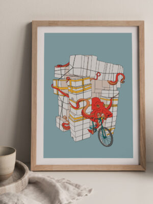 Illustration, tirage limité - Série poulpe 03 - Local delivery