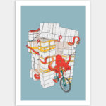 Illustration, tirage limité - Série poulpe 03 - Local delivery