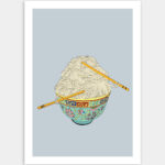 Illustration, tirage limité - Série nouilles 02 - Dream of being Bruce