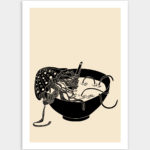 Illustration, tirage limité - Série méduses 03 - Unwinding