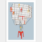 Illustration, tirage limité - Série polystyrène 01 - As strong as a tin robot