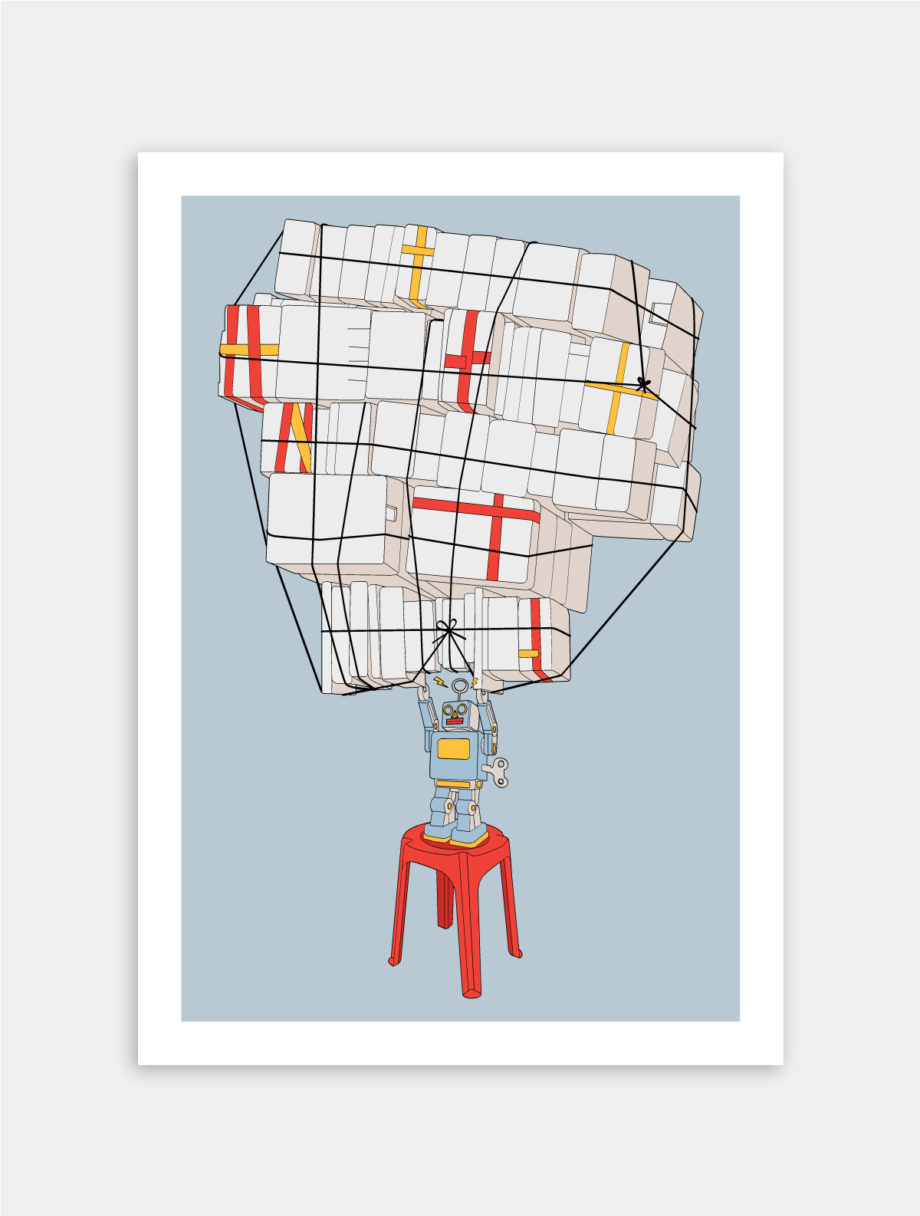 Styrofoam series – As strong as a tin robot