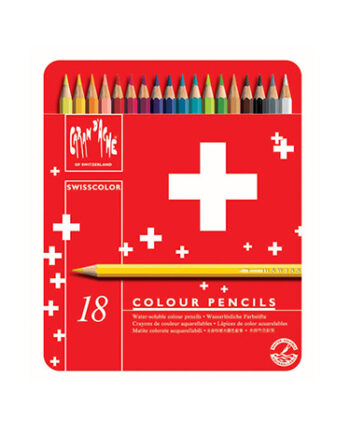 Caran d'ache - 18 crayons de couleur aquarellables SWISSCOLOR