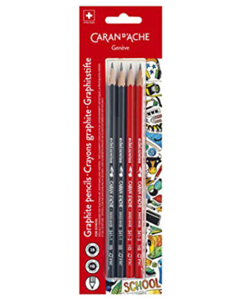 Caran d'ache - Pack de 2 crayons graphite HB et 2 3B