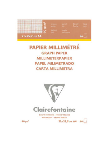 Papier millimétré - A4 - Bloc