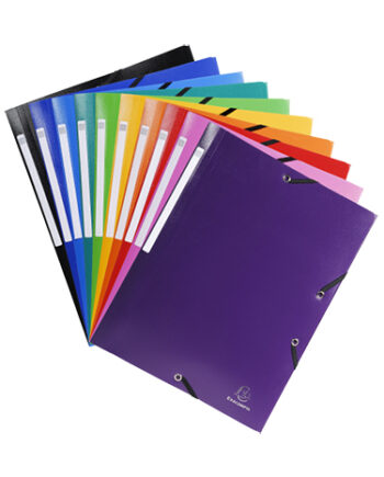 Elasticated Folder - polypropylene - A4 - Pack of 2