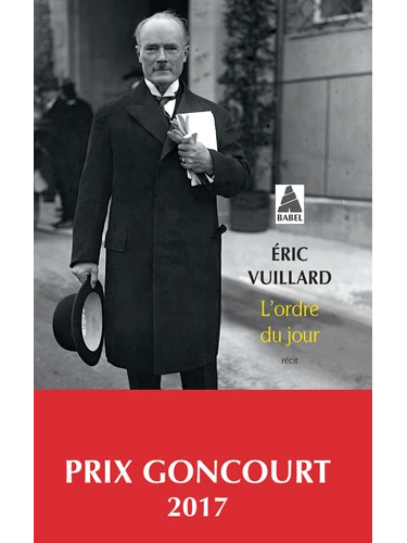 Prix Goncourt 2017 - L'ordre du jour