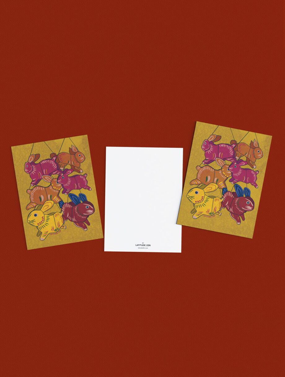 Hop Hop Hop! - Set of A6 cards