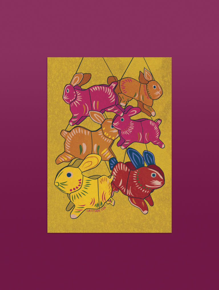 Hop Hop Hop! - Set de 6 cartes postales A6