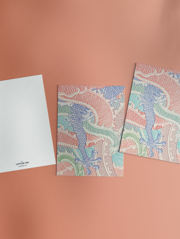 Dancing dragons - Set of A6 cards