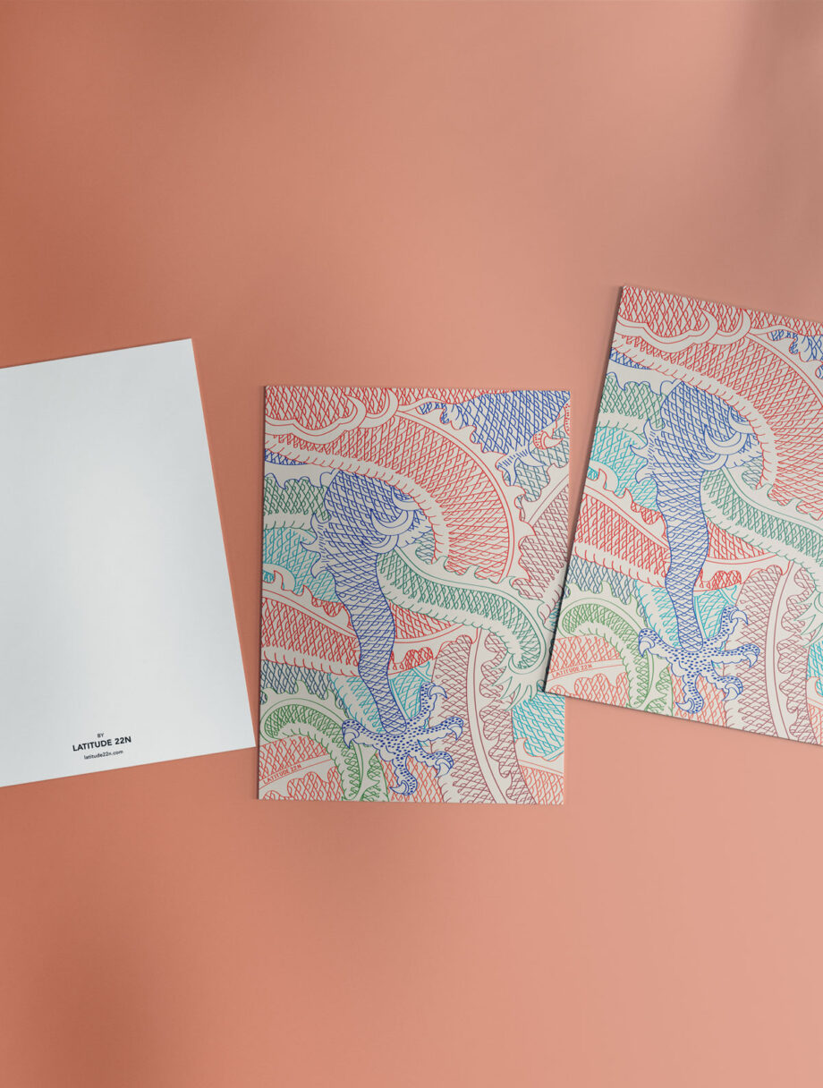 Dancing Dragons - Set de 6 cartes postales A6