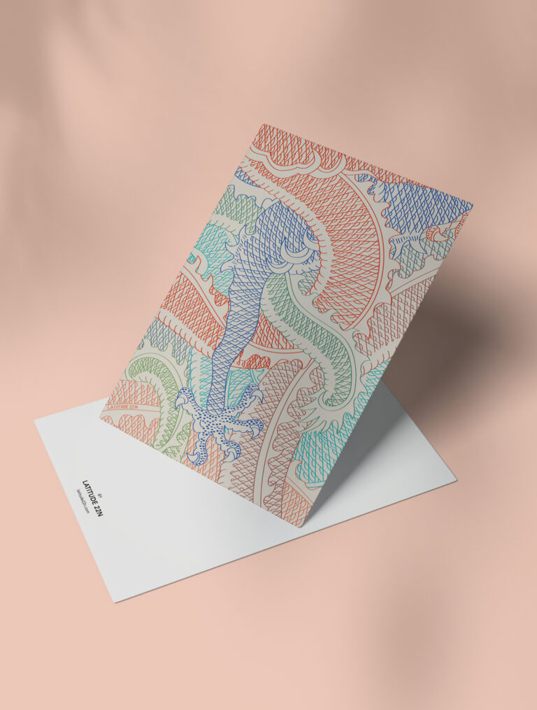 Dancing dragons - Set of A6 cards