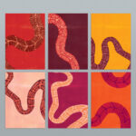 Slithering Snakes - Set de 6 cartes postales A6