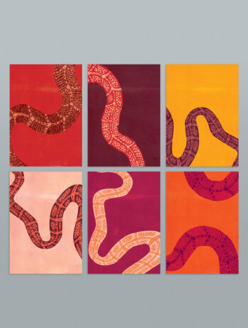Slithering Snakes - Set de 6 cartes postales A6
