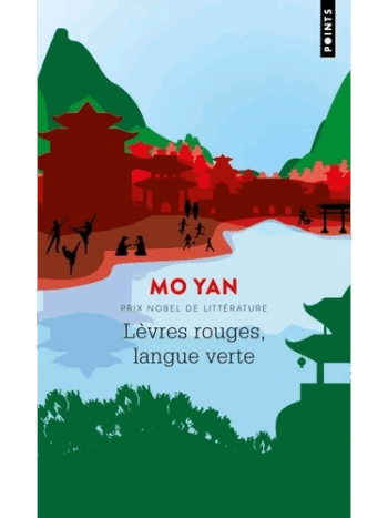 Lèvres rouges, langue verte