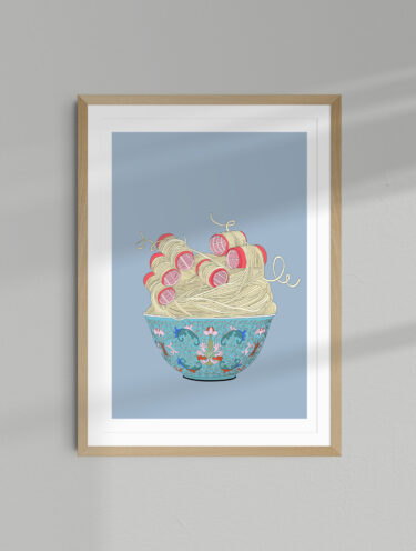 Fiery noodle series – Do flat noodles dream of curls?