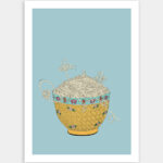 Illustration, tirage limité - Série nouilles 04 - Tying the knot