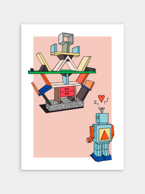 Illustration, tirage limité - Série love - In love with Memphis