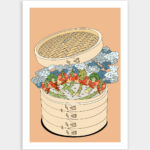 Illustration, tirage limité - Série vapeur 02 - At the spa