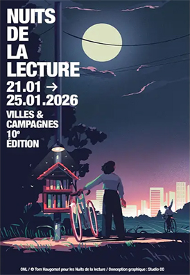 Participez à la 10ème Nuit de la Lecture à Parenthèses le vendredi 23 janvier 2025 à partir de 19h jusqu’à 21h sur le thème « Ville et campagne »